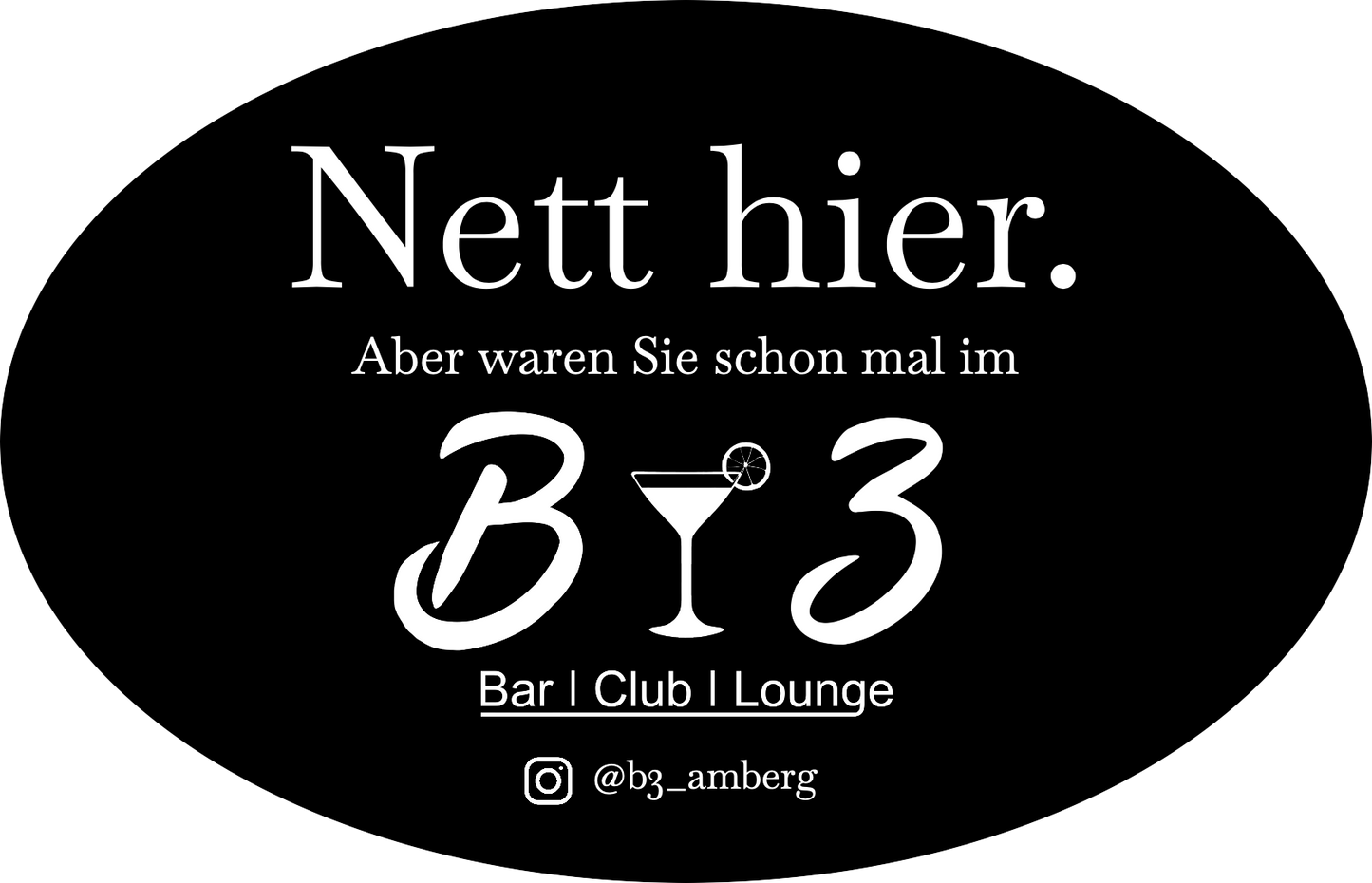 Nett Hier. - SAUFkleber