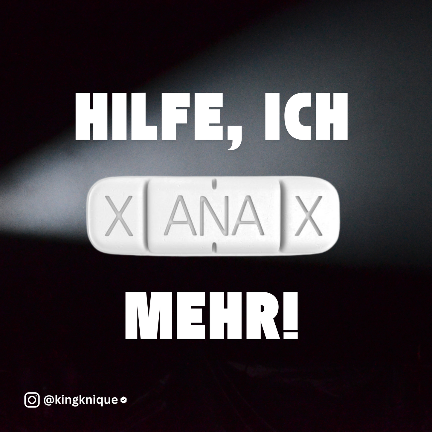 Ich XANAX mehr! - DRAUFkleber