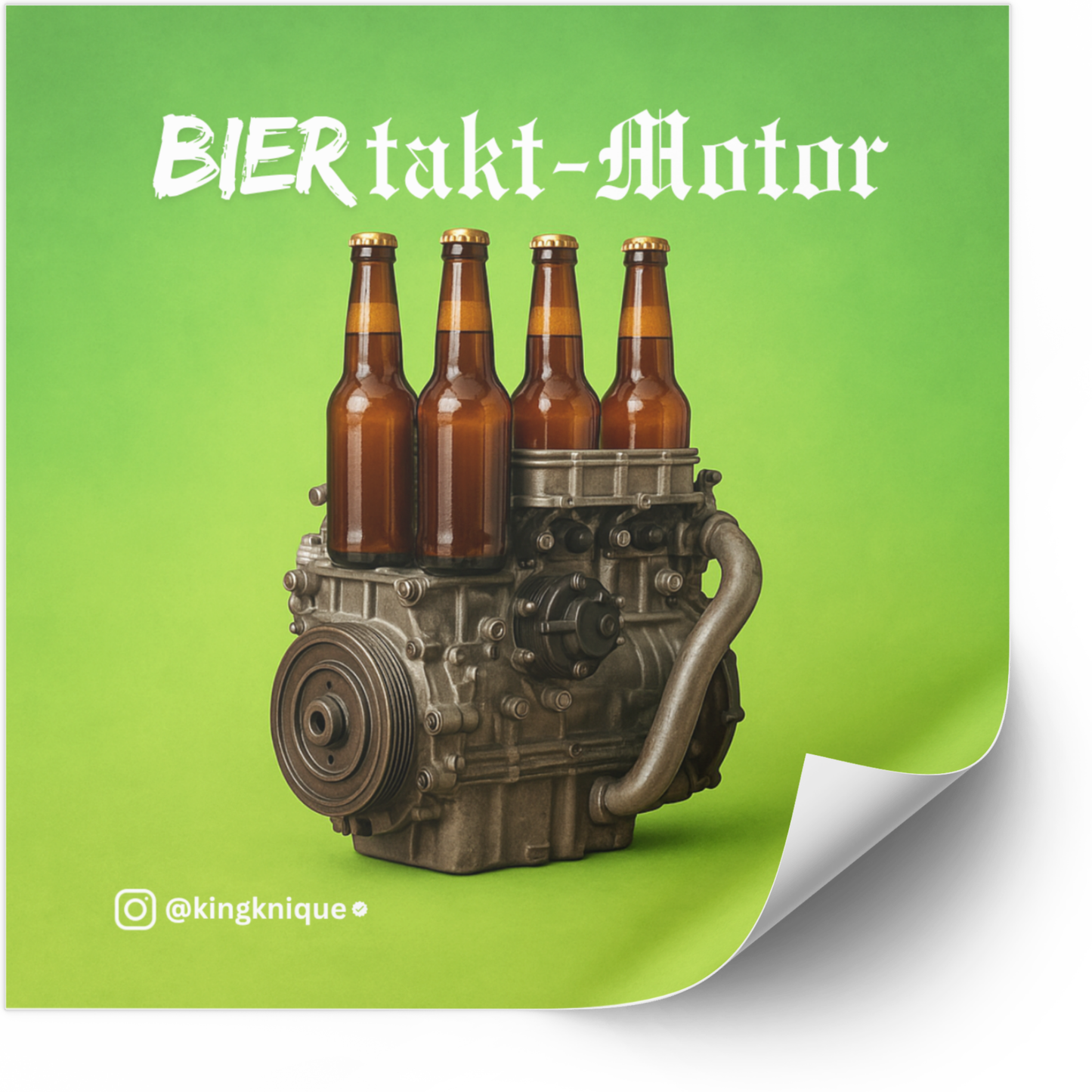 BIERtaktmotor - SAUFkleber